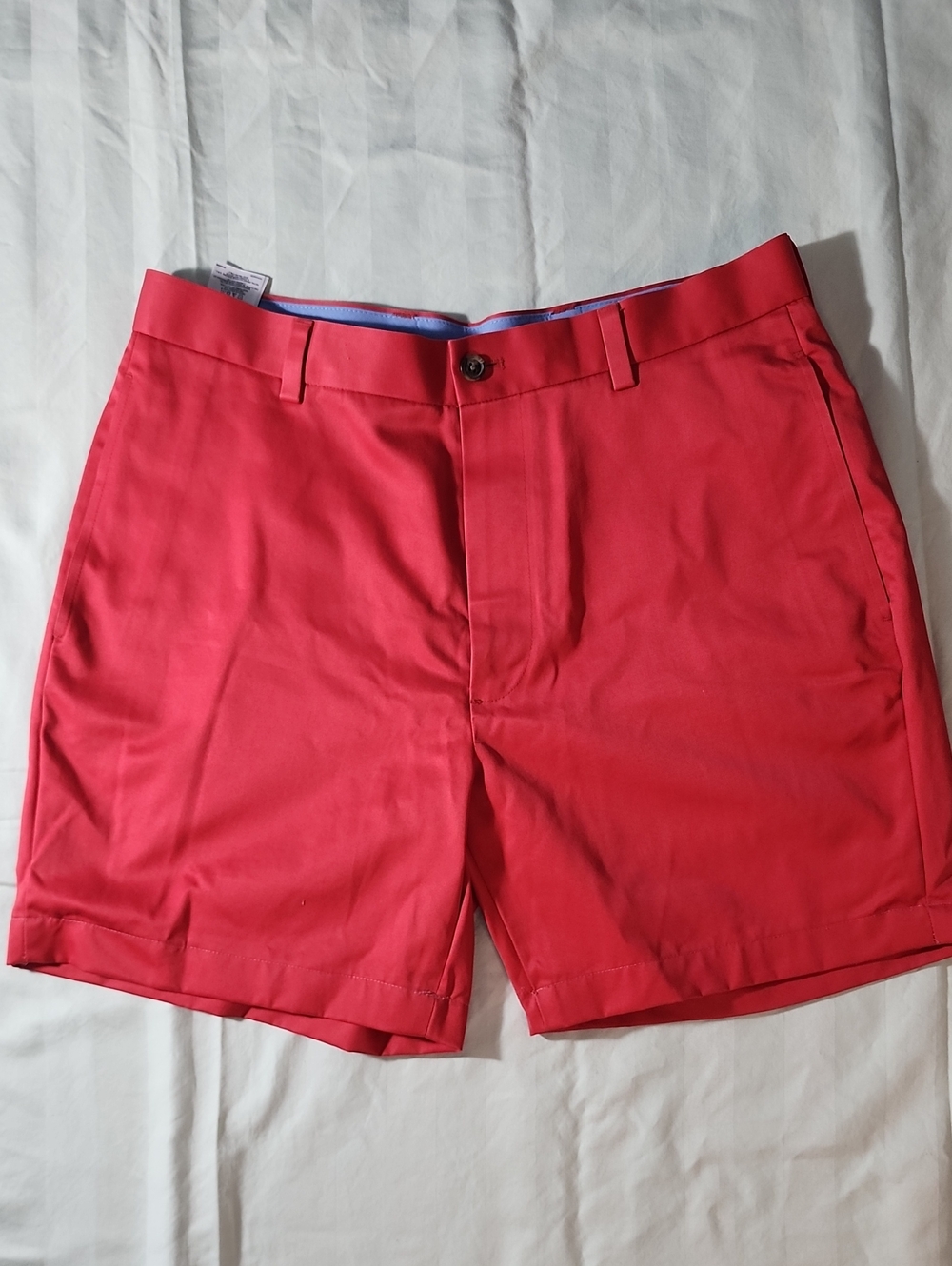 Brooks Brothers Coral-Red Flat Front Men's Shorts